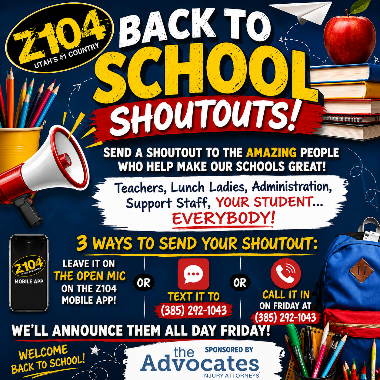 Back To School Shoutouts 1080x1080